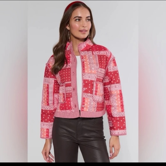 &merci Jackets & Blazers - NWT & Merci Julie Jacket-Red Bandana
 size Medium